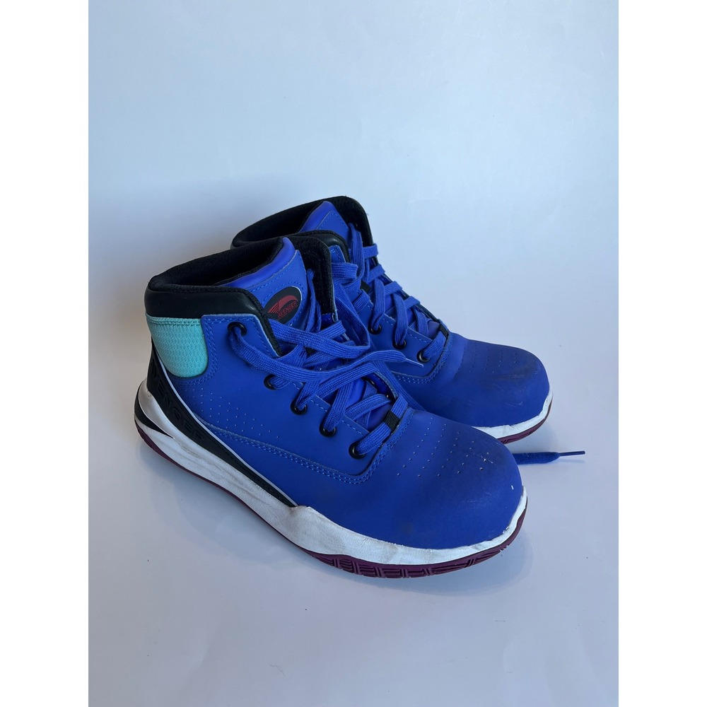 Avenger Reaction Mid A822 Womens 10 Wide Blue Composite Toe Work Boots EH Safety